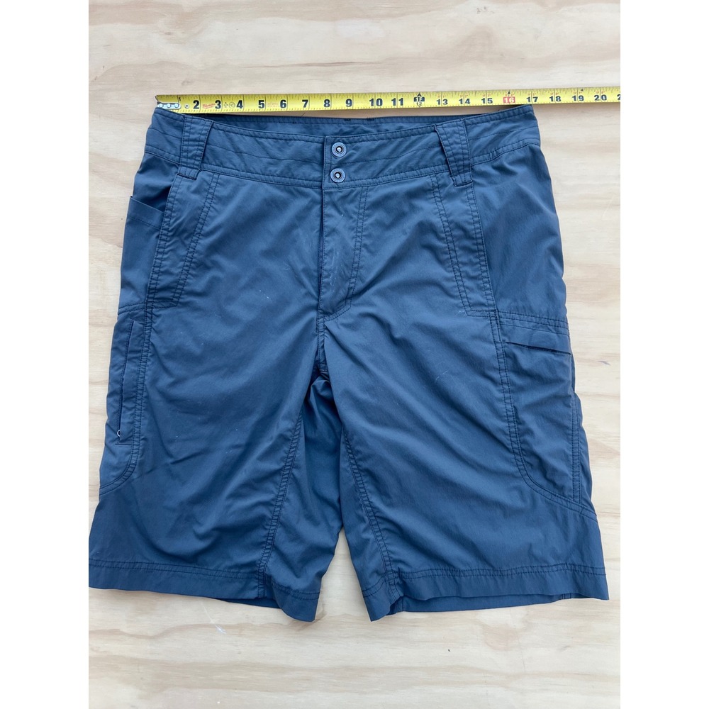 Royal Robbins Mens 34 Blue Grey Hiking Cargo Shorts Outdoor Travel Lightweight